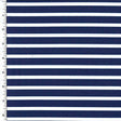 Poly Spandex Tricot Navy/White Stripe Heavyweight