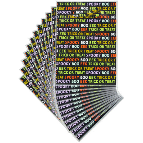 Wilton Spooky Words Halloween Treat Bags with Handles, 12-Count
