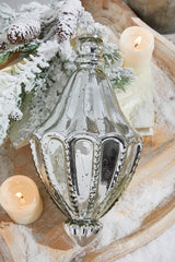 12 Inch Cathedral Antique Mercury Glass Christmas Ornament Vintage Luxury Holiday Decor Statement Piece