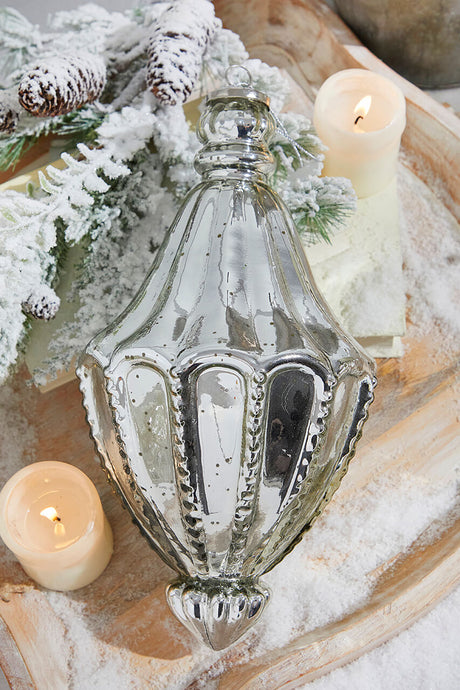 12" Cathedral Antique Mercury Glass Ornament