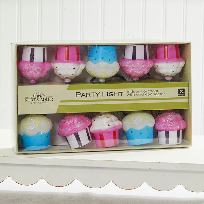 Kurt S. Adler Indoor/Outdoor Cupcake Party Lights
