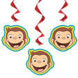 Curious George Hanging Swirls 3 Pack