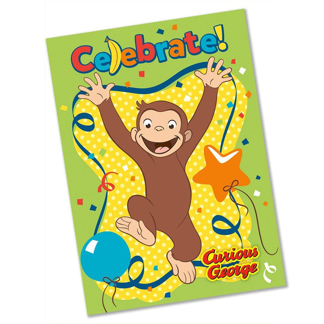 Curious George Invitations 8 Pack