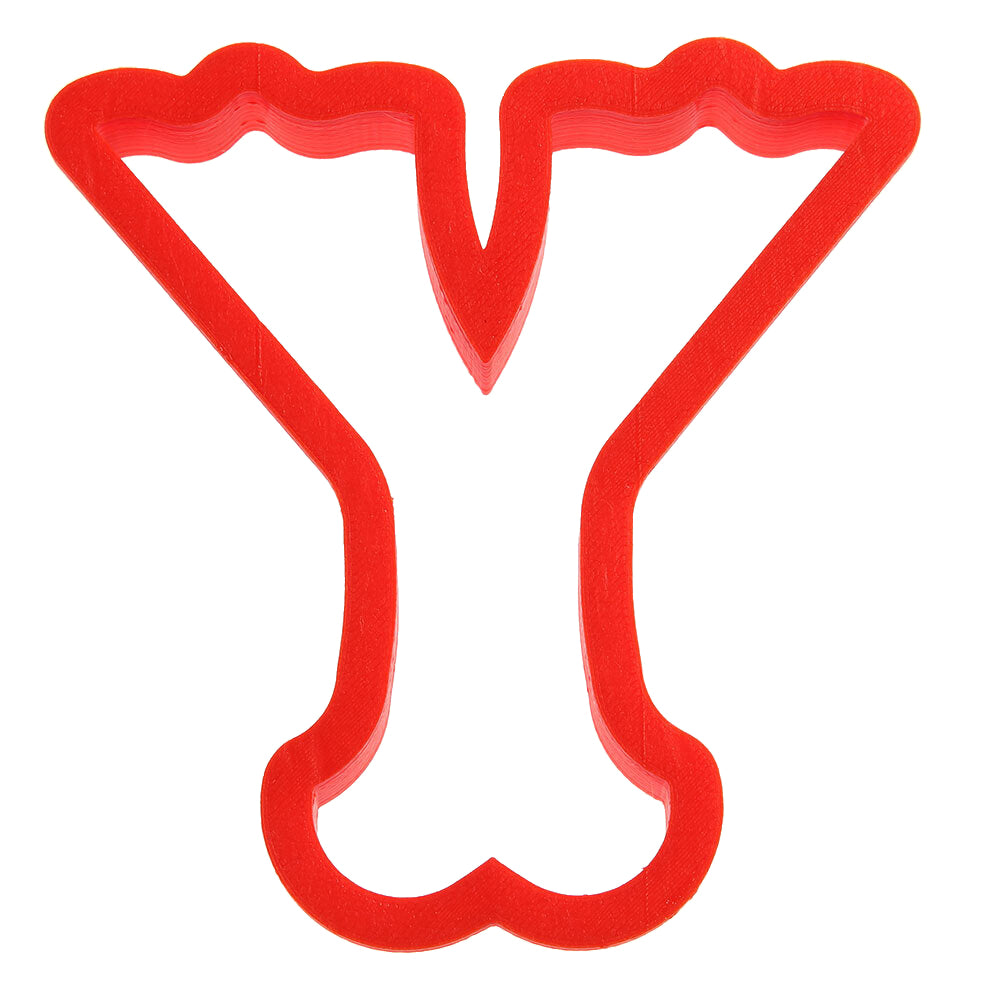 Curly Letter 'Y' Cookie Cutter, 4" x 4"