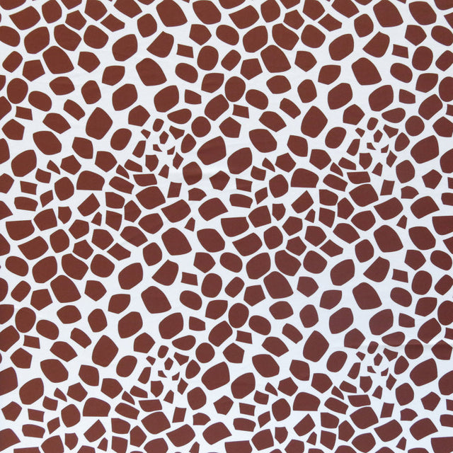 Swim Knit Poly Spandex Giraffe Print 22" Remnant