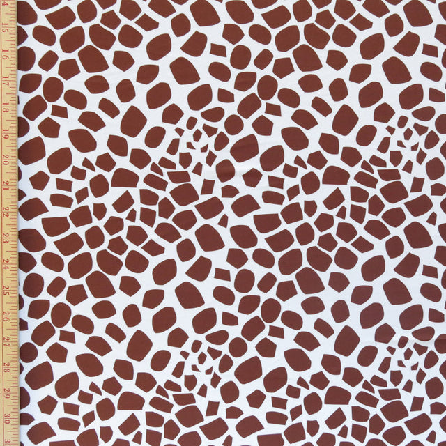 Swim Knit Poly Spandex Giraffe Print