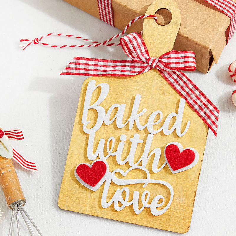 8” Baked With Love Chopping Board Ornament
