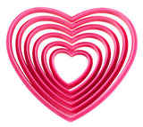 Wilton Plastic Nesting Heart Cookie Cutter Set, 6-Piece
