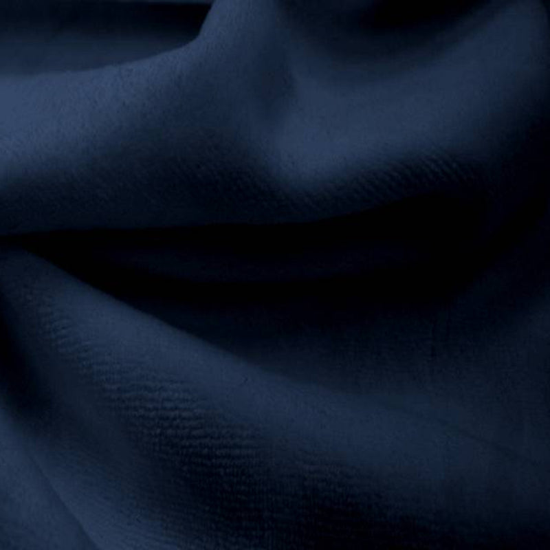 1 Yard CVC Velour Solid Navy Fabric, 58/60″ Wide Cotton Polyester Blend