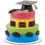 Graduation Icon Congrats Grad Cupcake Cake Pics - set of 144