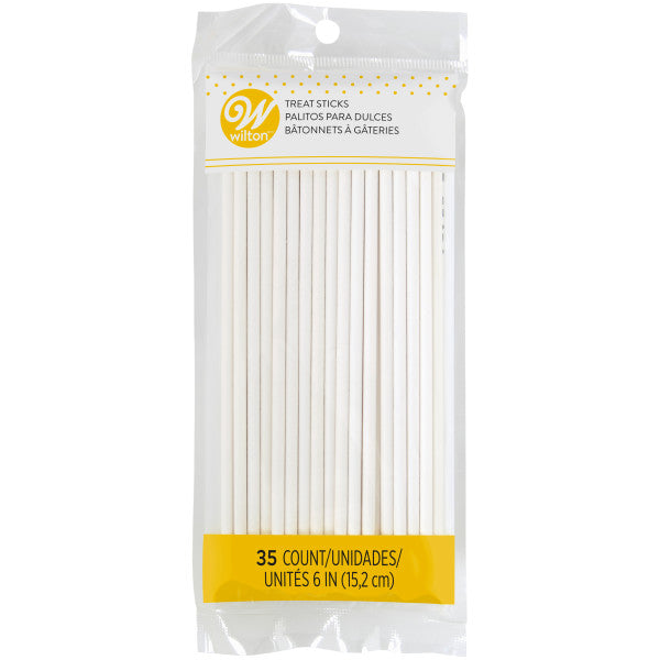 Wilton White 6-Inch Lollipop Cake Pop Sticks, 35-Count Pack