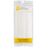 Wilton White 6-Inch Lollipop Cake Pop Sticks, 35-Count Pack