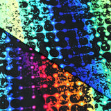Cyber Dots Nylon Spandex Fabric - Neon Multicolor Dots, 58/60" Width (1 Yard)