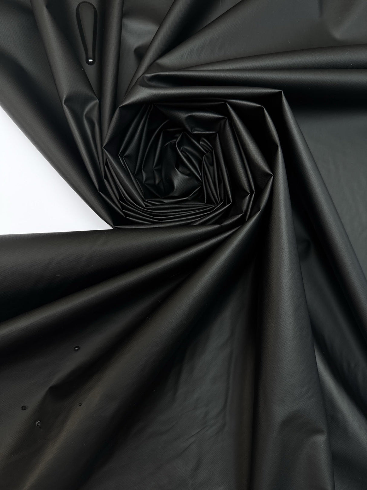 Black Ripstop Polyester Fabric
