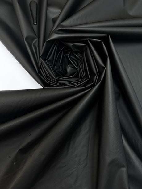 Black Ripstop Polyester Fabric