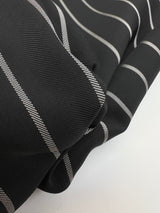 Viscose Twill Lining Black Striped
