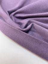 Purple Rib Knit Cotton Fabric