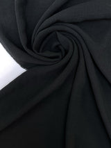 Black Polyester Crepe