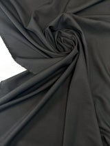 Black Twill Suit Fabric Polyester Viscose Elastane