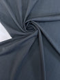 Wool Polyester Striped Suit Fabric Gray Blue