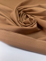 Beige Cotton Elastane Twill