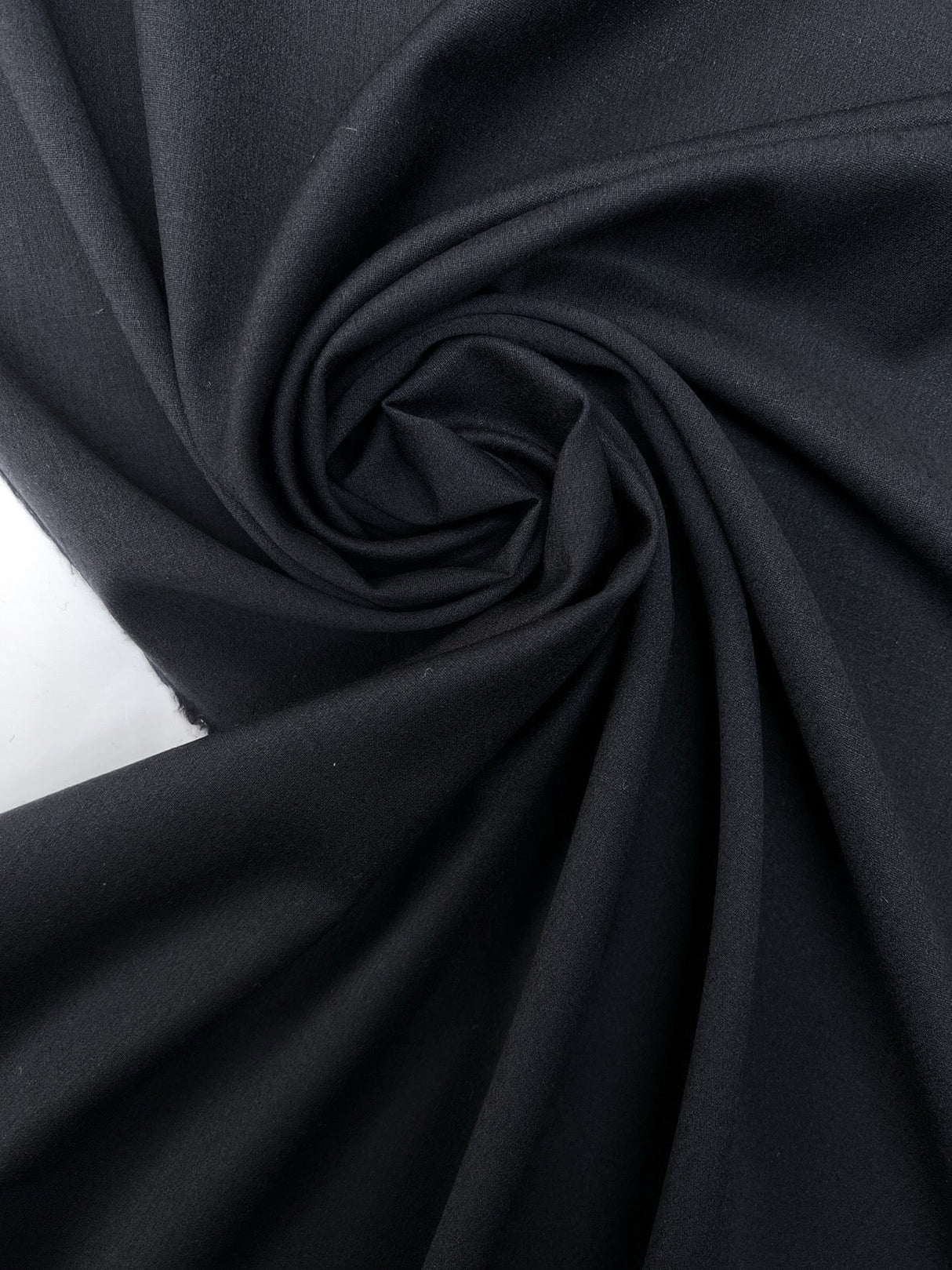 Blue Wool Stretch Fabric