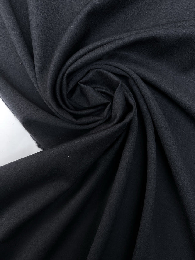 Blue Wool Stretch Fabric