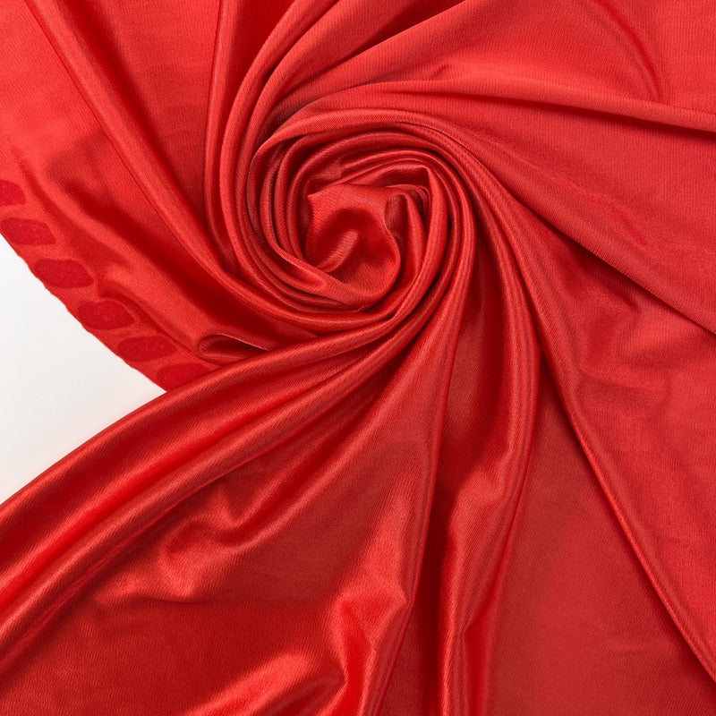 Cotton Knitted Fabric Red Orange