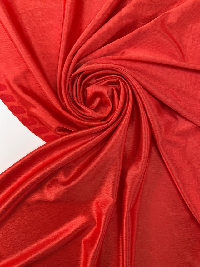 Cotton Knitted Fabric Red Orange