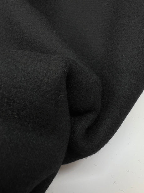 Wool Double Weave Tweed Black