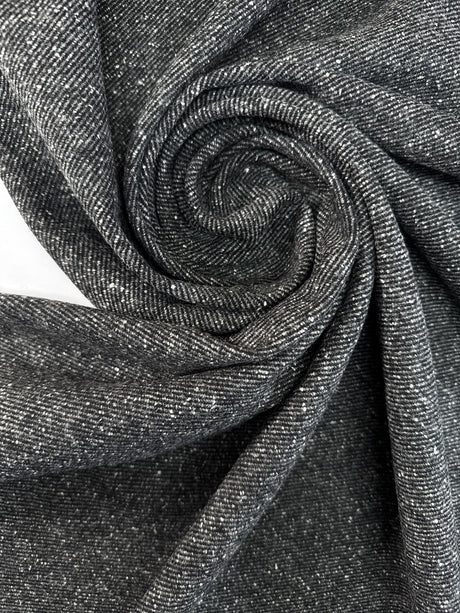 Wool Tweed Melange Gray