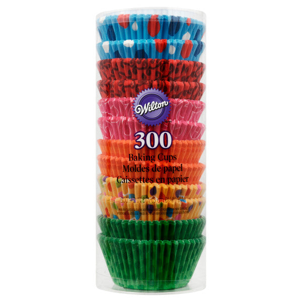 Wilton Seasonal Cupcake Liners – Assorted Designs, 300 Count