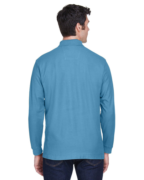 Men's Pima Piqué Long-Sleeve Polo