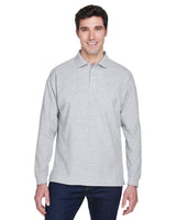 Men's Pima Piqué Long-Sleeve Polo