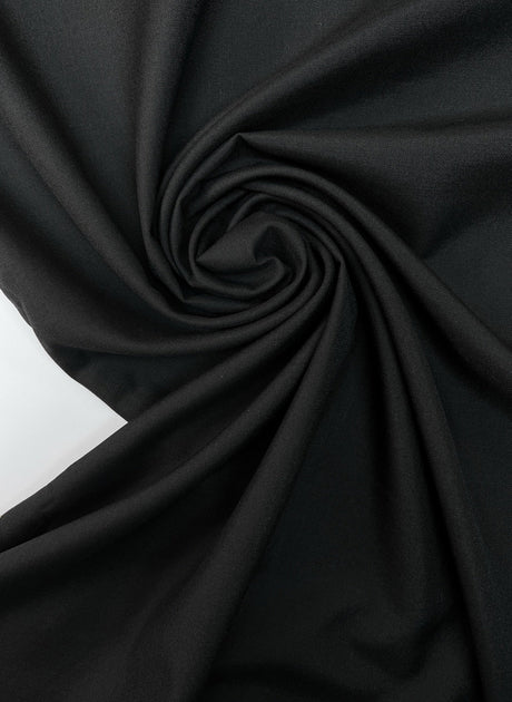 Wool Suiting Fabric Black