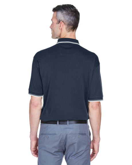 Men's Tipped Perfect Pima Interlock Polo