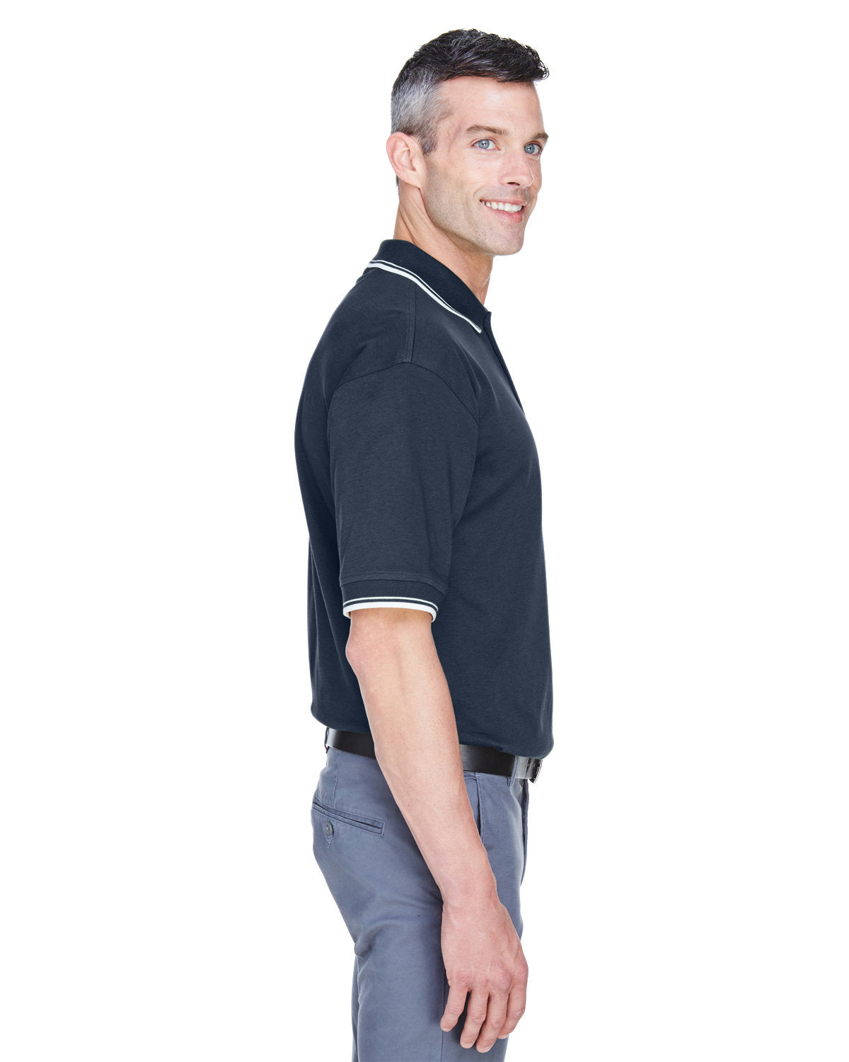 Men's Tipped Perfect Pima Interlock Polo