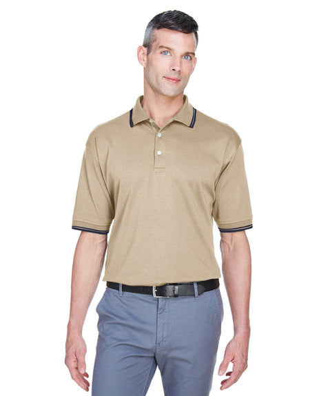 Men's Tipped Perfect Pima Interlock Polo