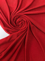 Red Terry Cloth Knitted Fabric