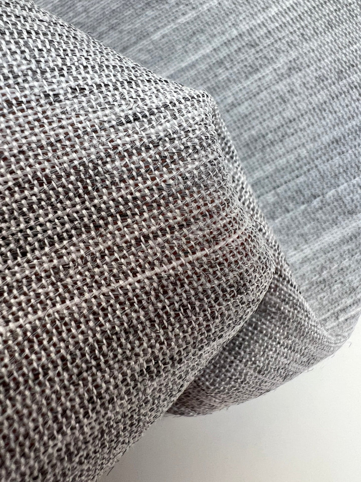 Polyester Melange Gray Fabric