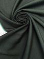Jacquard Fabric Green Black Italian Polyester Polyamide 200 GSM