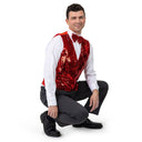 Adult Sequined Vest & Bow Tie Costume