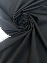 Italian Black Cotton Jacket Fabric