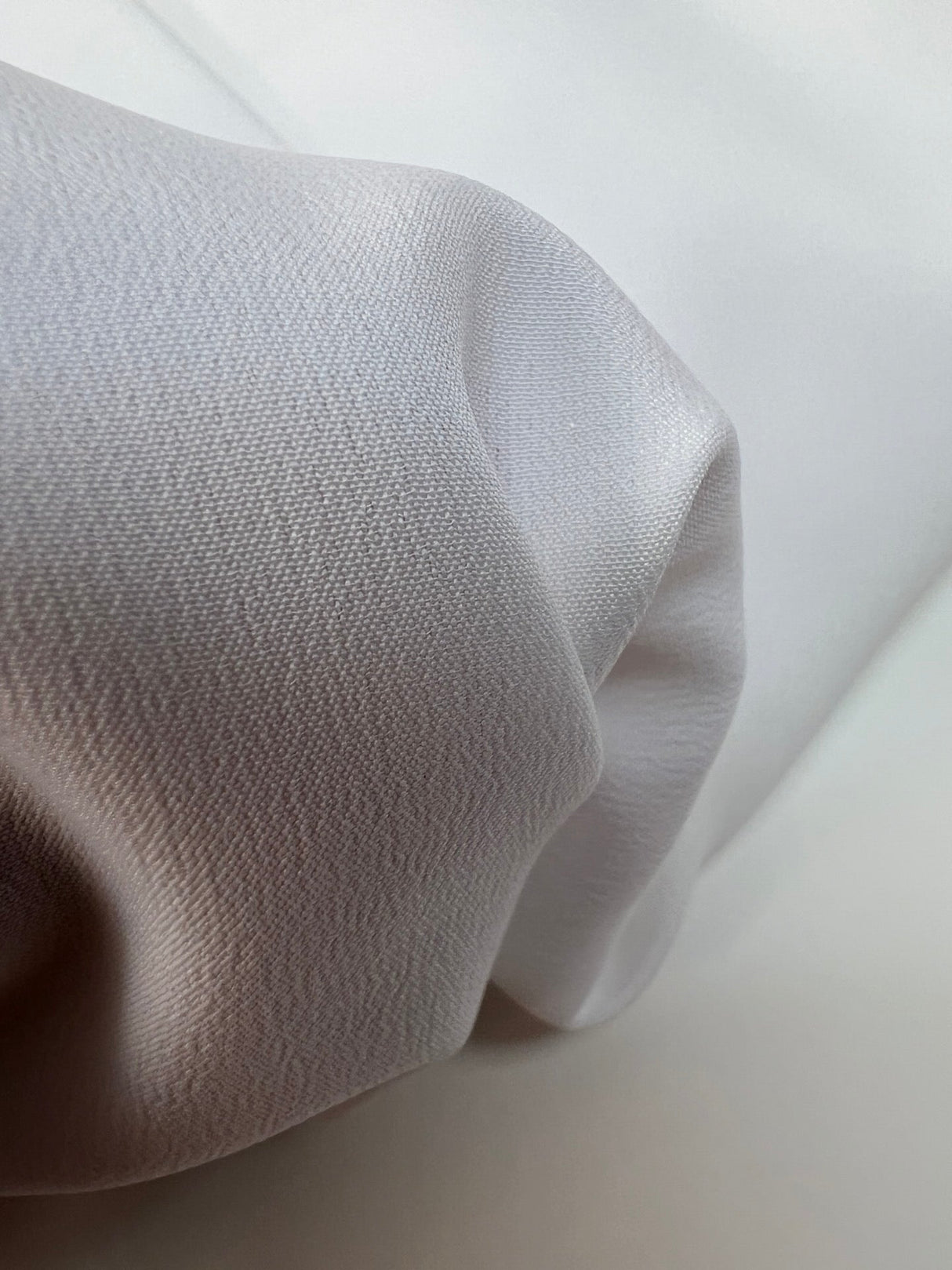 Silk Crepe Fabric White