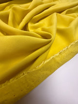 Viscose Plain Yellow-Green Italian Woven Fabric