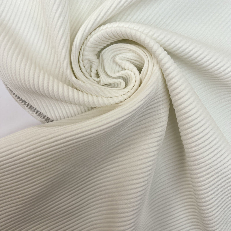 Acetate Cotton Blend Twill White