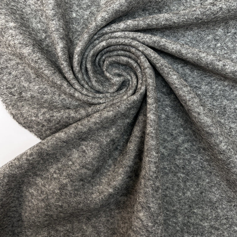 Wool Knit Melange Gray