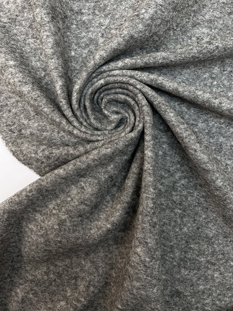 Wool Knit Melange Gray