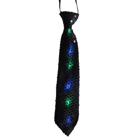 Red Tie with Flashing Lights