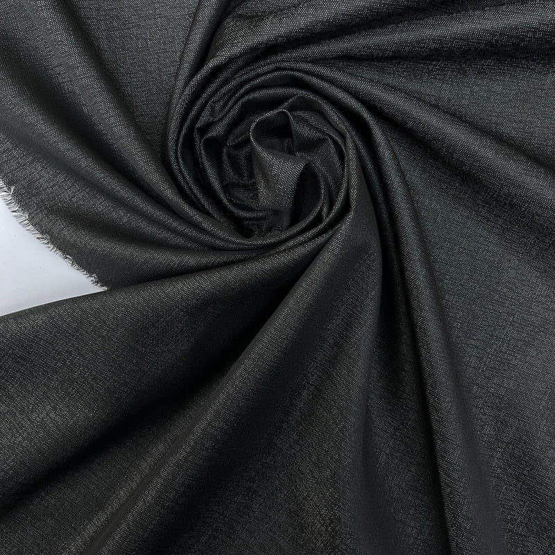 Wool Jacquard Fabric Black